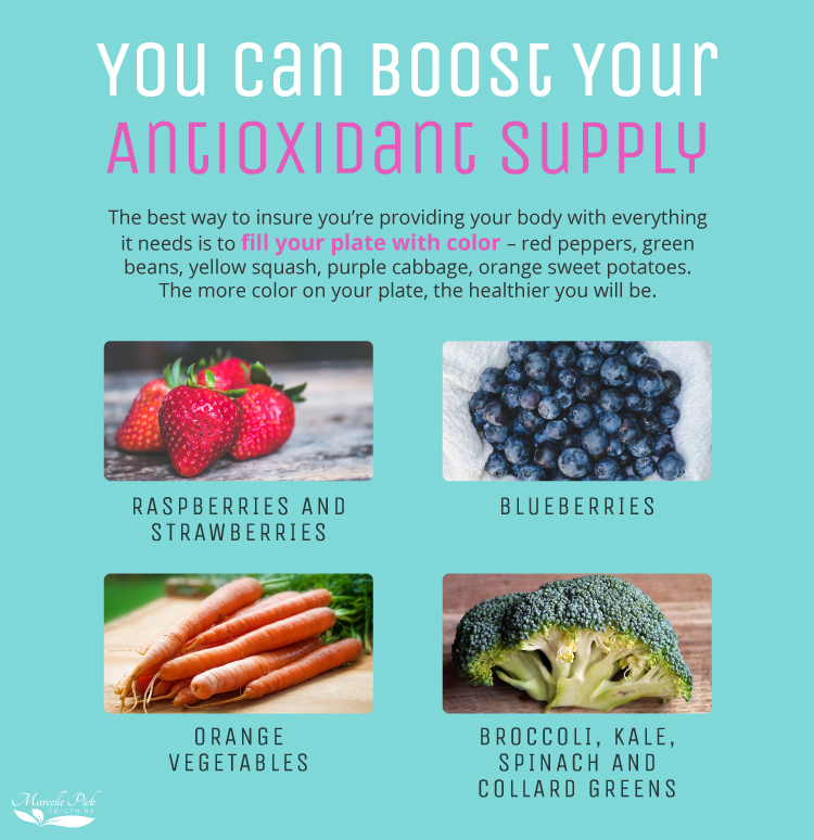 You can boost your antioxidant supply infographic