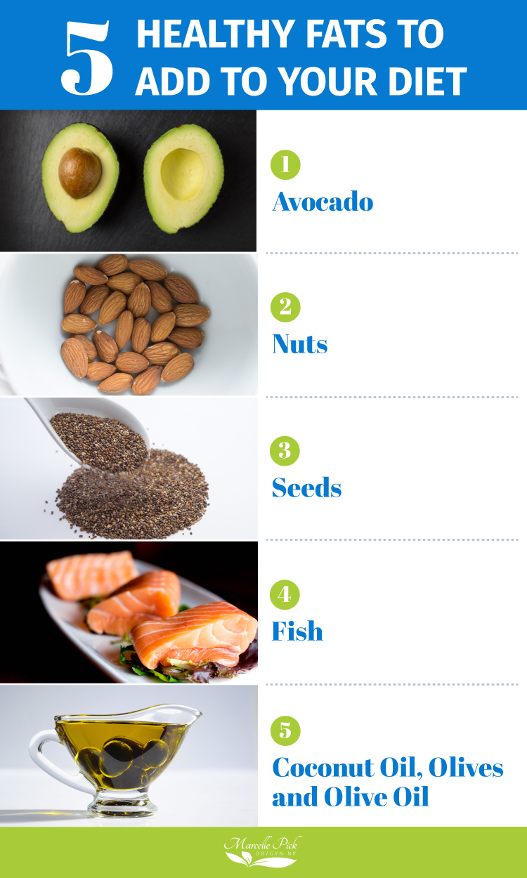 5 healthy fats infographic