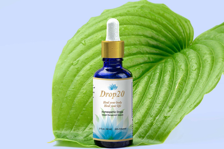 drop20 bottle with leaf